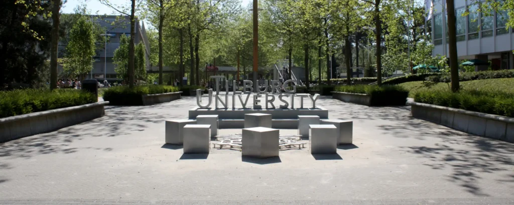Tilburg University sign